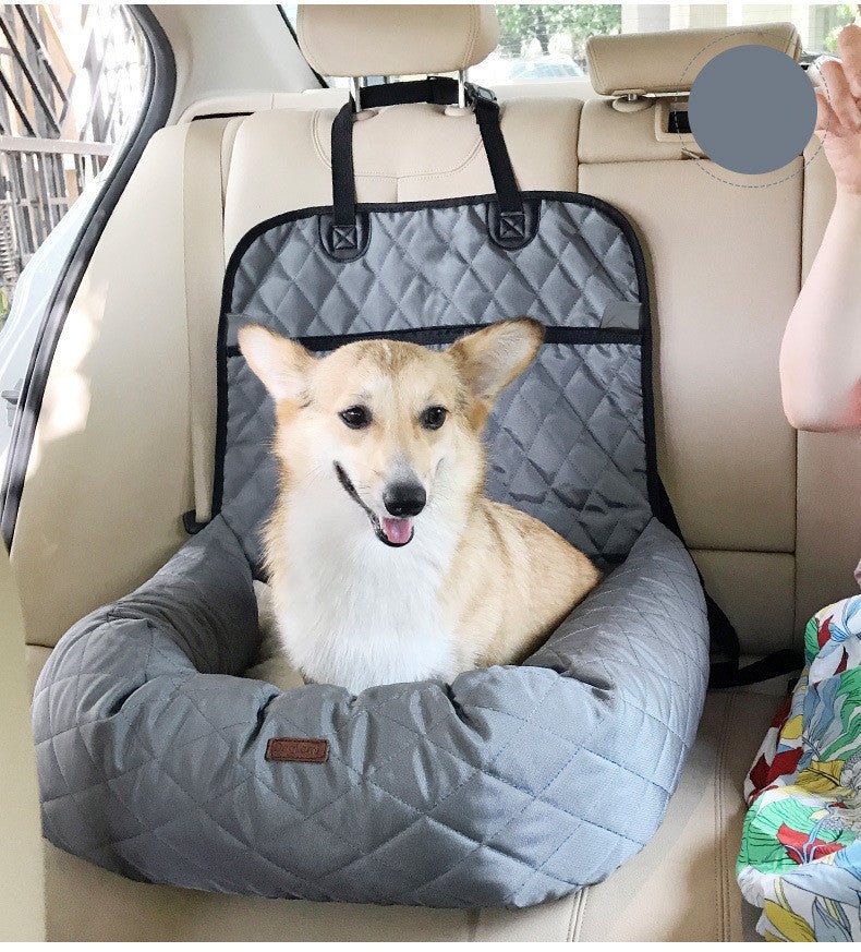 2-in-1 Foldable Dog Carrier & Car Seat Pad