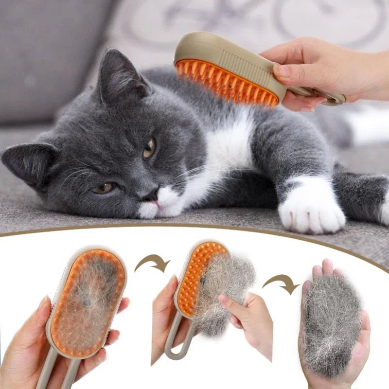 3 in 1 Steam Cat Brush - Mojo
