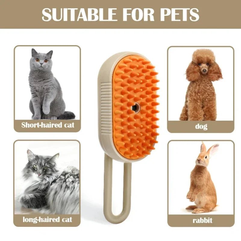 3 in 1 Steam Cat Brush - Mojo