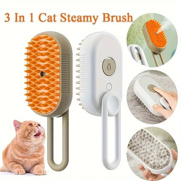 3 in 1 Steam Cat Brush - Mojo