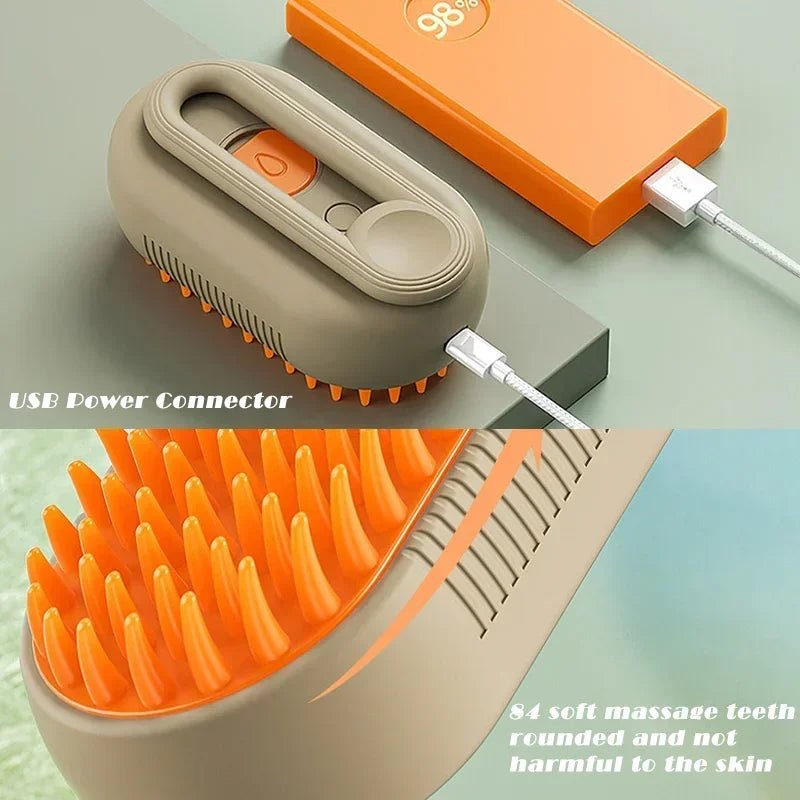 3 in 1 Steam Cat Brush - Mojo