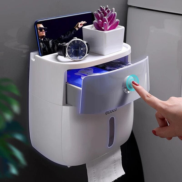 Wall Mounted Waterproof Toilet Paper Holder - Mojo